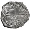 Image 2 : Potosi, Bolivia, cob 8 reales, 1621 T, quadrants of cross transposed, new style of lions, Grade 1.