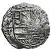 Image 1 : Potosi, Bolivia, cob 8 reales, 1622 T, quadrants of cross transposed, Grade 1.