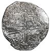 Image 2 : Potosi, Bolivia, cob 8 reales, Philip III, assayer T (1620-22), Grade 1.