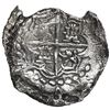 Image 2 : Potosi, Bolivia, cob 8 reales, Philip III, assayer T, quadrants of cross transposed, new style of li