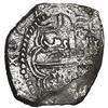 Image 2 : Potosi, Bolivia, cob 8 reales, Philip III, assayer T, quadrants of cross transposed, 4R-sized shield