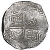 Image 2 : Potosi, Bolivia, cob 8 reales, Philip III, assayer not visible, Grade 2.