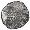 Image 2 : Potosi, Bolivia, cob 8 reales, Philip III, assayer not visible, Grade 3.