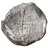 Image 2 : Clump of two Mexico City, Mexico, cob 8 reales, Philip IV, assayer not visible.