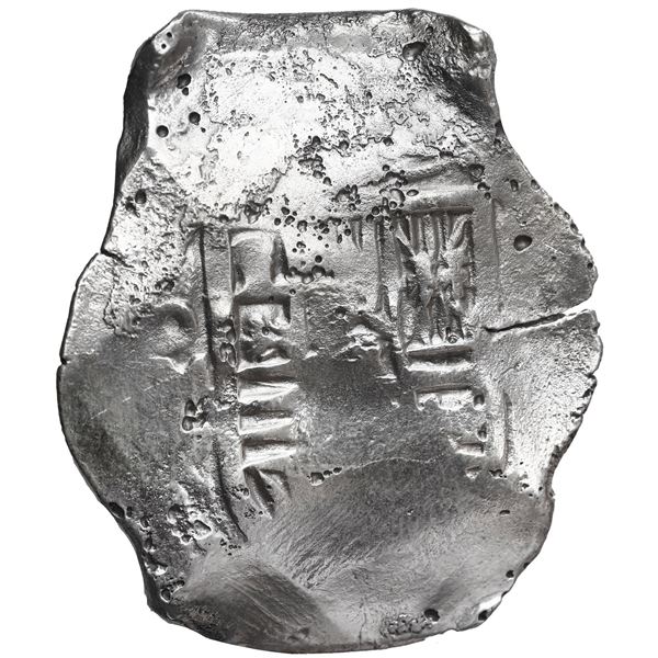 Mexico City, Mexico, cob 8 reales, Philip IV, assayer P.