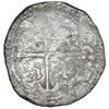 Image 2 : Potosi, Bolivia, cob 8 reales, Philip IV, assayer T (early 1630s).