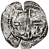 Image 2 : Potosi, Bolivia, cob 4 reales, (1651-2) E, with crowned-dot-F-dot countermark on shield, NGC Fine de