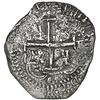Image 2 : Potosi, Bolivia, cob 8 reales, 1652 E post-transitional (Transitional Type VIII/B), 1-PH-6 at top, N
