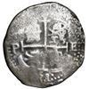 Image 2 : Potosi, Bolivia, cob 8 reales, 1658 E, pomegranate above cross, ex-ROBCAR.