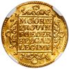 Image 2 : Holland, United Netherlands, gold ducat, 1729, NGC UNC details / Vliegenthart.