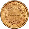 Image 2 : USA (Philadelphia Mint), gold $1 Coronet Liberty, 1853, PCGS MS 61, with pinch of gold.