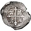 Image 2 : Mexico City, Mexico, cob 8 reales, 1621/0 D, rare, NGC XF 40, finest and only example in NGC census.