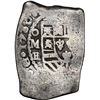 Image 1 : Mexico City, Mexico, cob 8 reales, 1730 F/G, very rare, NGC VF details / rev graffiti.