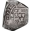 Image 1 : Mexico City, Mexico, cob 8 reales, 1731/0 F, NGC VF details / environmental damage.