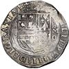 Image 1 : Mexico City, Mexico, cob 4 reales, Philip II, assayer O below mintmark oM to right, denomination o-i