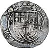 Image 1 : Mexico City, Mexico, cob 4 reales, Philip II, assayer O below mintmark oM to right, denomination o-i