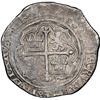 Image 2 : Mexico City, Mexico, cob 4 reales, Philip II, assayer O below denomination o-IIII to right, mintmark