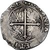 Image 2 : Mexico City, Mexico, cob 4 reales, Philip II, assayer O below mintmark oM to left, dot-in-circle sto