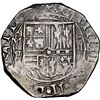 Image 1 : Mexico City, Mexico, cob 4 reales, Philip II, assayer F below mintmark oM to left, denomination o-IJ
