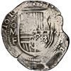 Image 1 : Mexico City, Mexico, cob 4 reales, 1610 F, very rare, NGC XF details / cleaned, finest and only exam