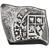 Image 1 : Mexico City, Mexico, cob 4 reales, 1731 F, with countermark "Sumenep" in Malay Arabic script in box 