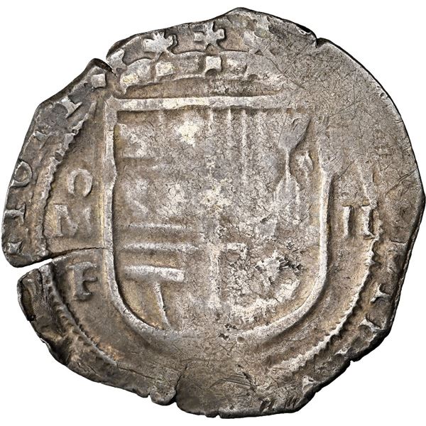 Mexico City, Mexico, cob 2 reales, 1611 F, very rare, NGC VF 35, finest and only example in NGC cens