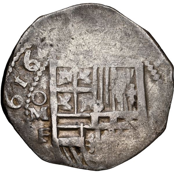 Mexico City, Mexico, cob 2 reales, 1616/5 F, extremely rare, NGC VF 35, finest and only example in N