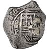 Image 1 : Mexico City, Mexico, cob 2 reales, 1656/5 P, extremely rare, NGC XF details / mount removed, finest 