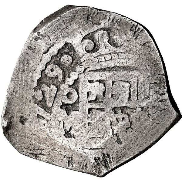 Mexico City, Mexico, cob 2 reales, 1729 R, NGC VF 35, finest and only example in NGC census.