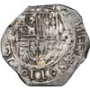 Image 1 : Mexico City, Mexico, cob 1 real, Philip II, assayer F to right, mintmark oM to left, rare, NGC XF 45