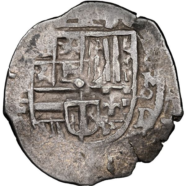 Mexico City, Mexico, cob 1 real, Philip III, assayers F-oD, with F (below denomination I) to left an