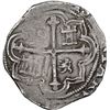 Image 2 : Mexico City, Mexico, cob 1 real, Philip III, assayer F below mintmark oM to left (pre-dated period),