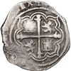Image 2 : Mexico City, Mexico, cob 1 real, 1608/7, no assayer, unique, NGC VF details / holed.
