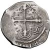 Image 2 : Mexico City, Mexico, cob 1 real, 1609 A, very rare, NGC VF 25, finest and only example in NGC census