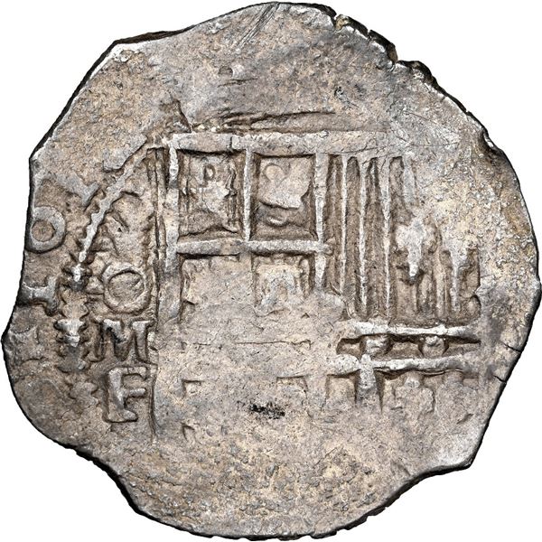 Mexico City, Mexico, cob 1 real, 1612 F, rare, NGC MS 62, finest known in NGC census.