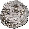 Image 1 : Mexico City, Mexico, cob 1/2 real, Philip III, assayer F to right (pre-dated type), mintmark oM to l