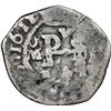 Image 1 : Mexico City, Mexico, cob 1/2 real, 1611/0 F, x-fleur-x below monogram, extremely rare, NGC F 15, fin