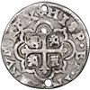 Image 2 : Mexico City, Mexico, cob 1/2 real Royal (galano), 1719/7 J, very rare, NGC VF details / holed, fines