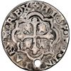 Image 2 : Mexico City, Mexico, cob 1/2 real Royal (galano), 1722/0 J, rare, NGC VF details / holed, finest and