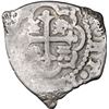 Image 2 : Mexico City, Mexico, cob 1/2 real, 1729 (R), very rare, NGC VF 30.