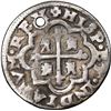 Image 2 : Mexico City, Mexico, cob 1/2 real Royal (galano), 1730 G, extremely rare, NGC VF details / holed