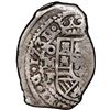 Image 1 : Mexico City, Mexico, cob 4 reales, 1731/0 F, with a Madura Island (Sumenep), Indonesia, 1/2 real bat