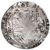 Image 1 : Lima, Peru, cob 8 reales, Philip II, assayer Diego de la Torre, P-8 to left, *-oD to right.