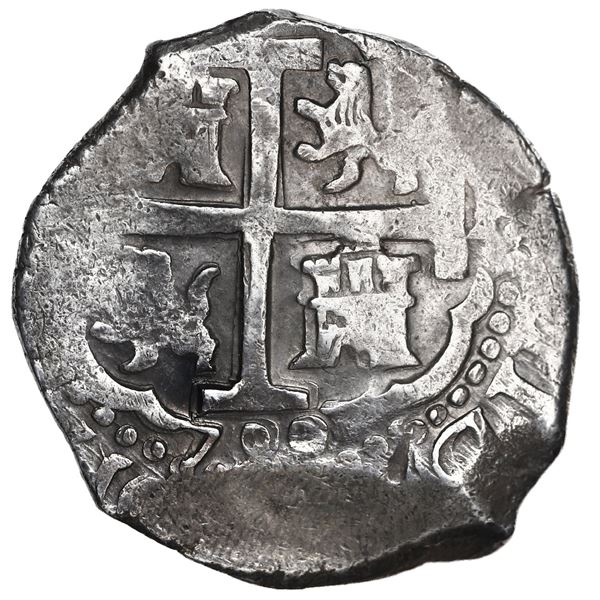 Lima, Peru, cob 8 reales, 1700 H.