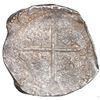 Image 2 : Potosi, Bolivia, cob 8 reales, 1629 (T), fine-dot borders.