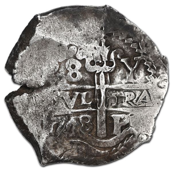 Potosi, Bolivia, cob 8 reales, 1708 Y.
