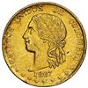 Image 1 : Medellin, Colombia, gold 10 pesos, 1867, NGC AU 58, finest known in NGC census.