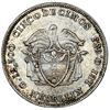 Image 2 : Medellin, Colombia, 5 decimos, 1875, fineness facing outward, small B inside O of ESTADOS, NGC AU de