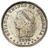 Image 1 : Medellin, Colombia, 5 decimos, 1876/5, NGC MS 64, finest and only example in NGC census.