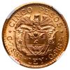 Image 2 : Medellin, Colombia, gold 5 pesos, 1928, NGC MS 66.